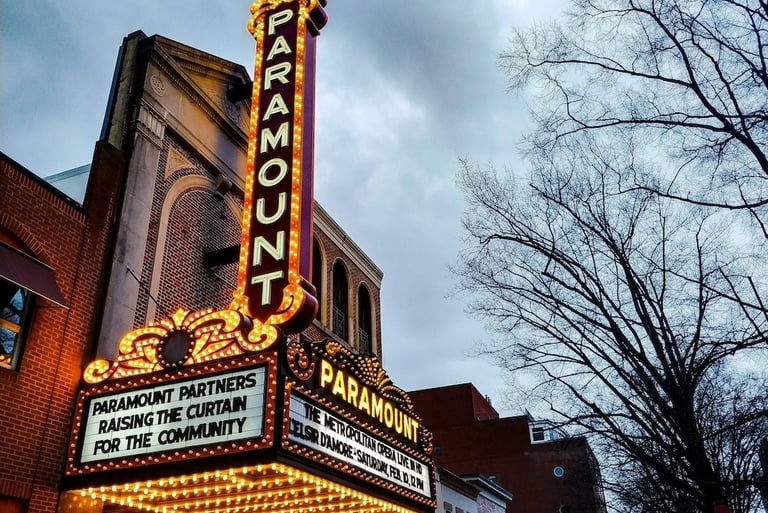 The Paramount Theatre in Charlottesville Virginia