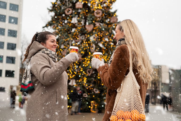 Kalėdinė fotosesija mieste