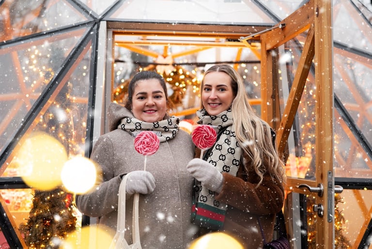 Kalėdinė fotosesija mieste