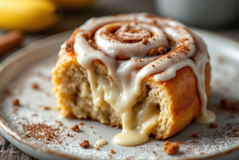 Banana Bread Cinnamon Roll
