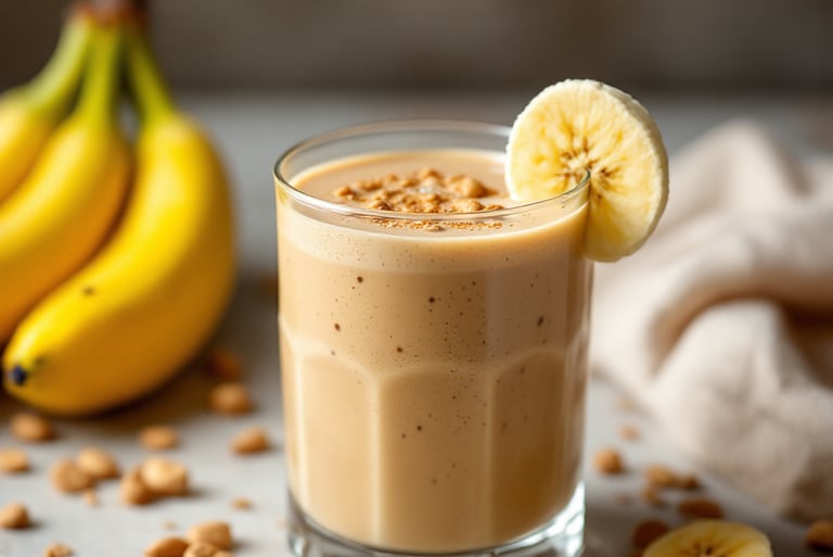 Peanut Butter and Banana Smoothie