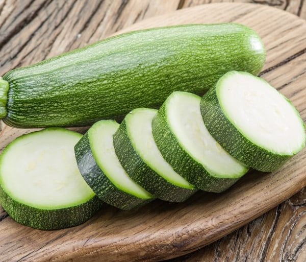 sliced zucchini