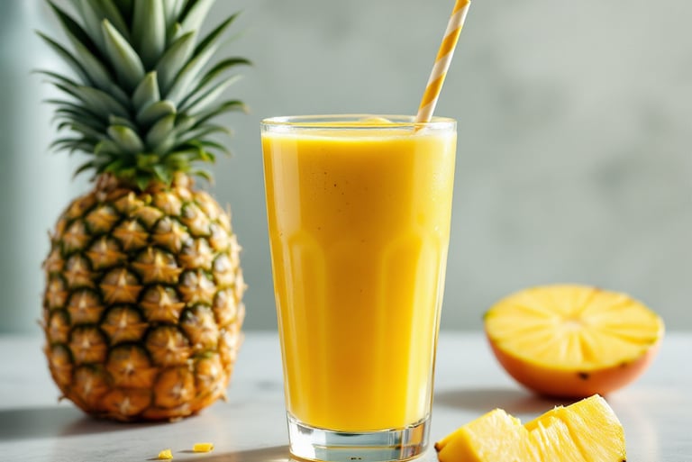 Tropical Mango Pineapple Smoothie