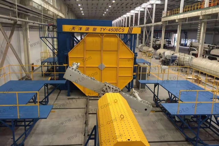 shuttle rotational molding machine