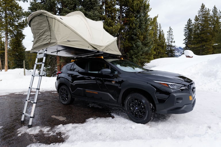 Wild Rovers 2025 Subaru Crosstrek Wilderness With Thule Approach M Rooftop Tent For Rent