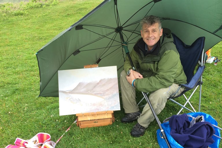 painting outdoors alla prima en plein air