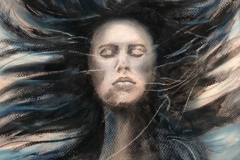 CBM Art Rhapsody in Blue Graphite & Chalk Pastel