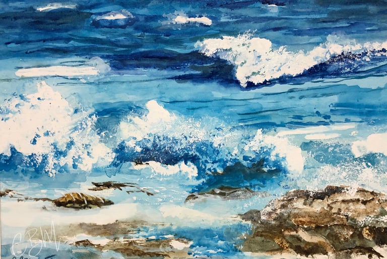 CBM Art_Blue Waves Crashing