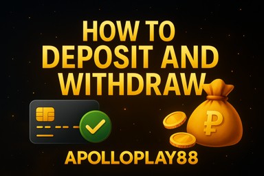 how to deposit and withdraw banner for ApolloPlay88