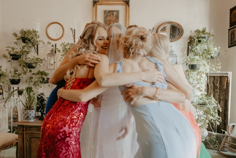 Cual es la sesión con damas de honor - Mejor fotógrafo de bodas en Guadalajara, México