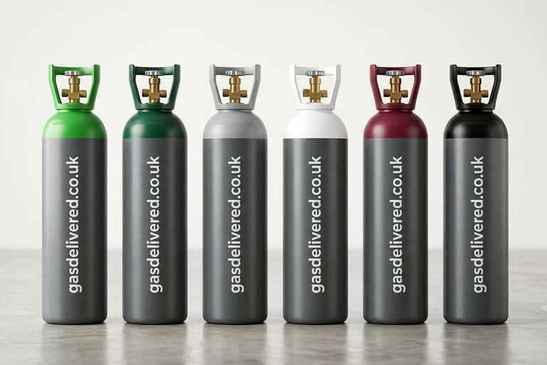 Gasdelivered range of gasses