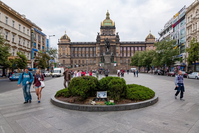 Reinhard Mokros: Wenzelsplatz in Prag