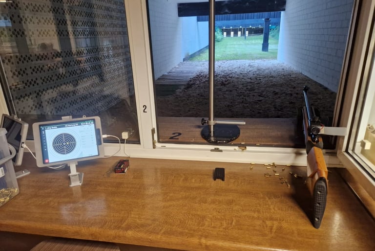 Ein Fotos vom Schiesstand in der Eckernworth