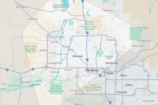 phoenix map