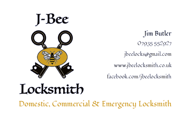 Locksmith Exeter business card