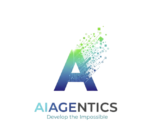 a logo for a company AIAGENTICS