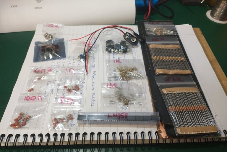 Deadbug prototype components