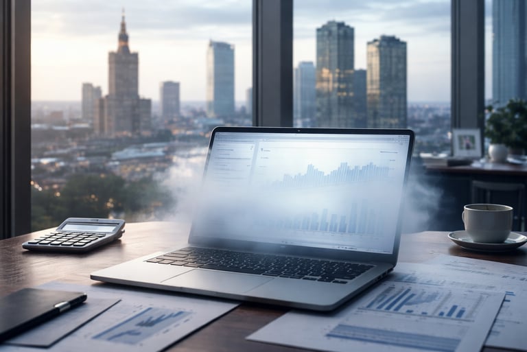 Офис с видом на Варшаву 