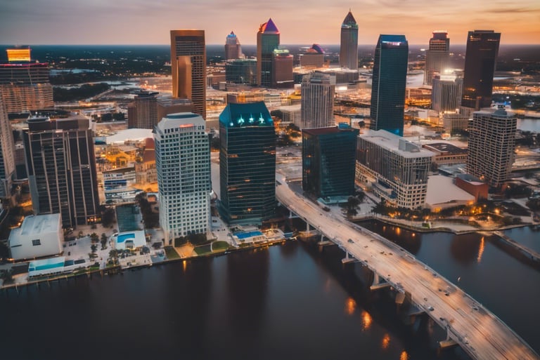 Jacksonville skyline. 