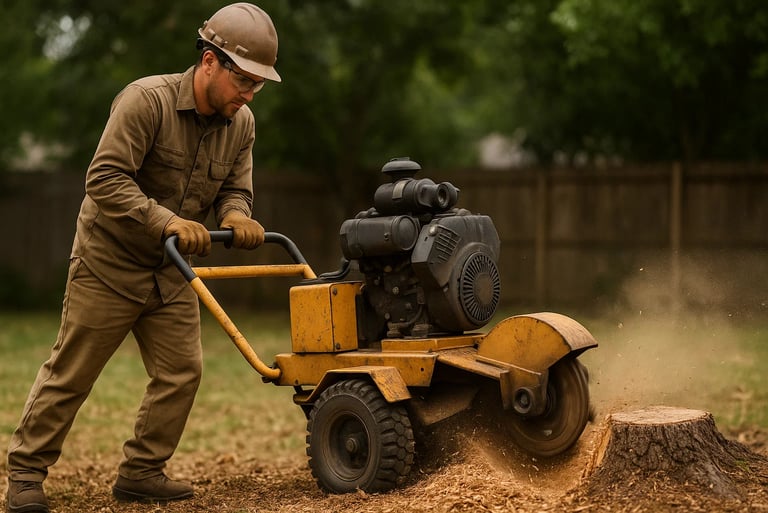 brownsburg tree stump removal