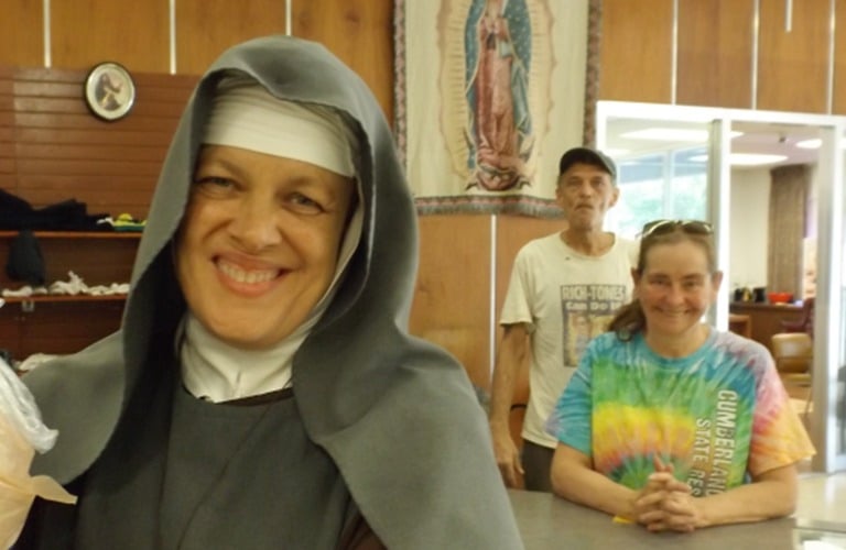 We are happy to serve you at the Rose Garden Mission's food pantry