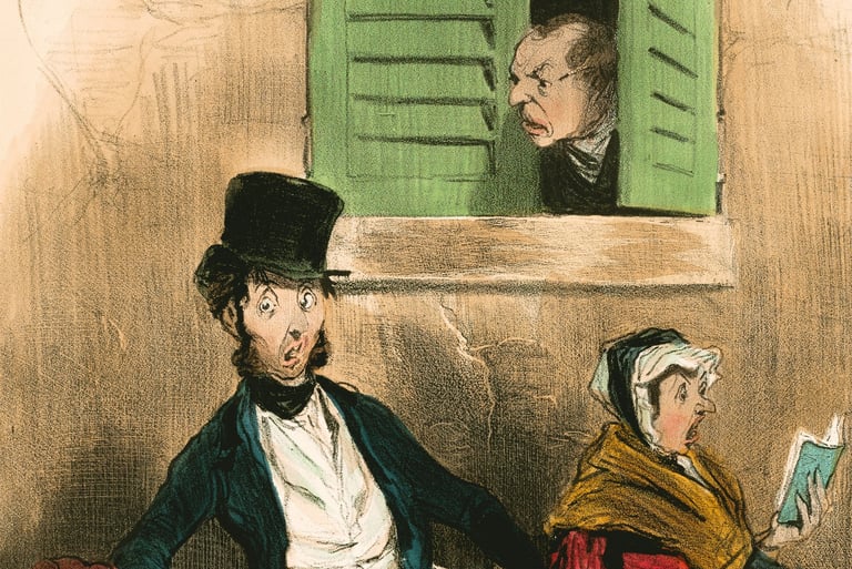 Illustration showing a mobile notary visiting a client at their home