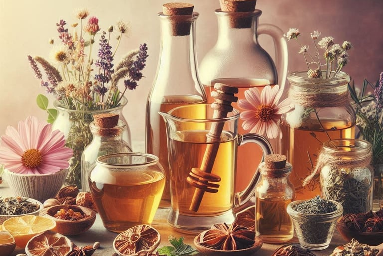 herbal tonics and syrups