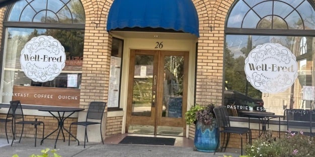 Well-Bred Bakery in Weaverville representing commercial locksmith service including lock upgrades and rekeying