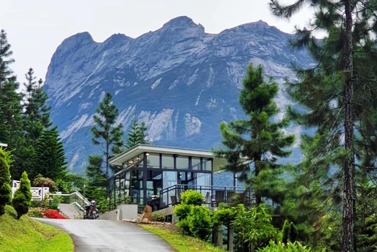 Mount Kinabalu view from Mountain Valley Resort