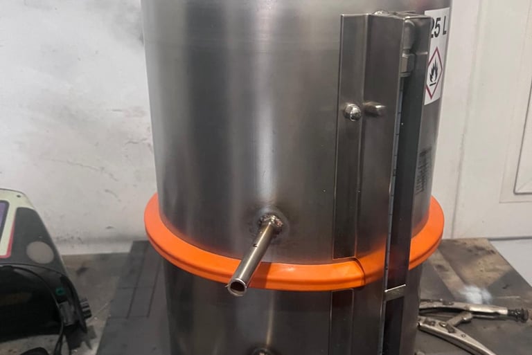 Soldadura TIG depósitos acero inox Repsol alta estanqueidad