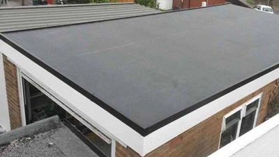 Rubber roof completed