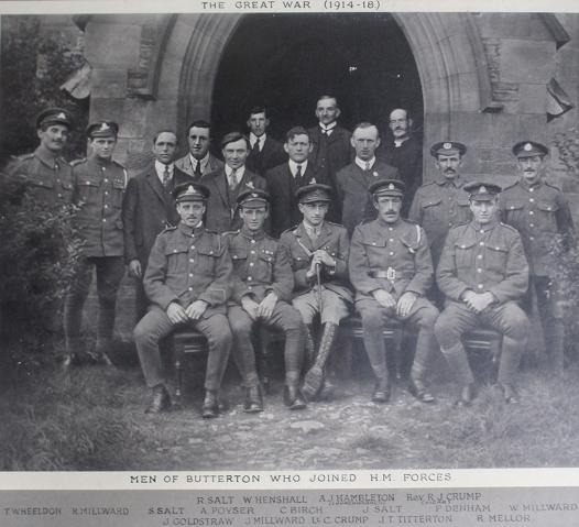 Butterton men of World War 1