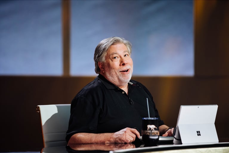 Steve Wozniak pictured with a Microsoft Surface Device! 