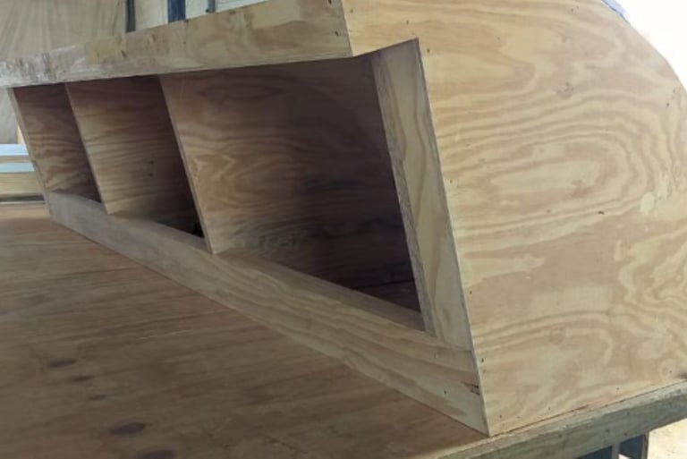 Abertura zenital  prefabricada no canteiro de obras na Holanda