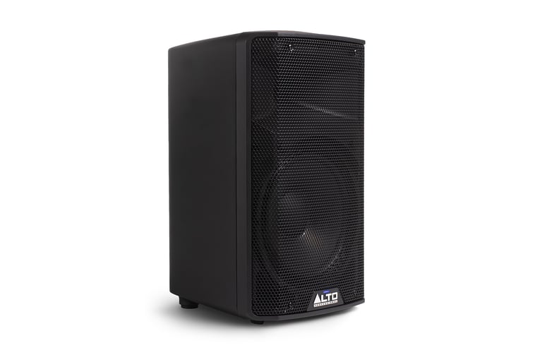 Altavoz activo Alto Professional TX410 de 10 pulgadas, vista frontal en perspectiva