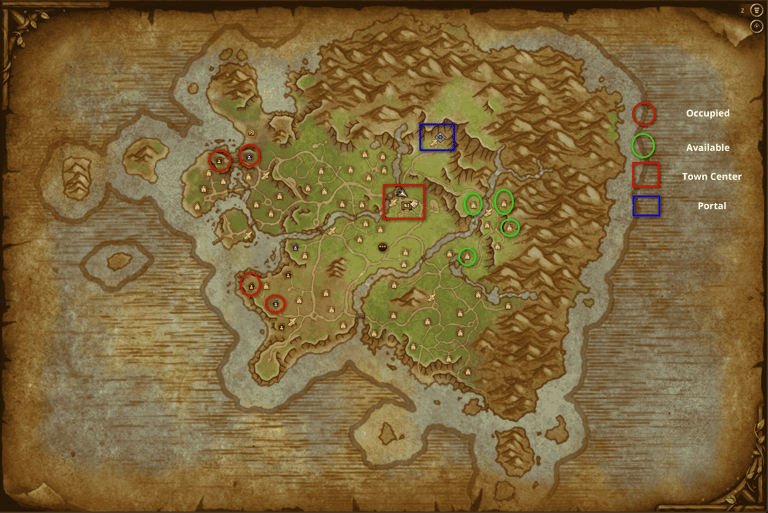 Founder's Point is the primary Alliance, housing neighborhood, Alliance Player Housing, Alliance pla