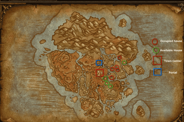 Razorwind Shores,  Horde-themed player housing,  player housing , Horde Player Housing Neighborhood.