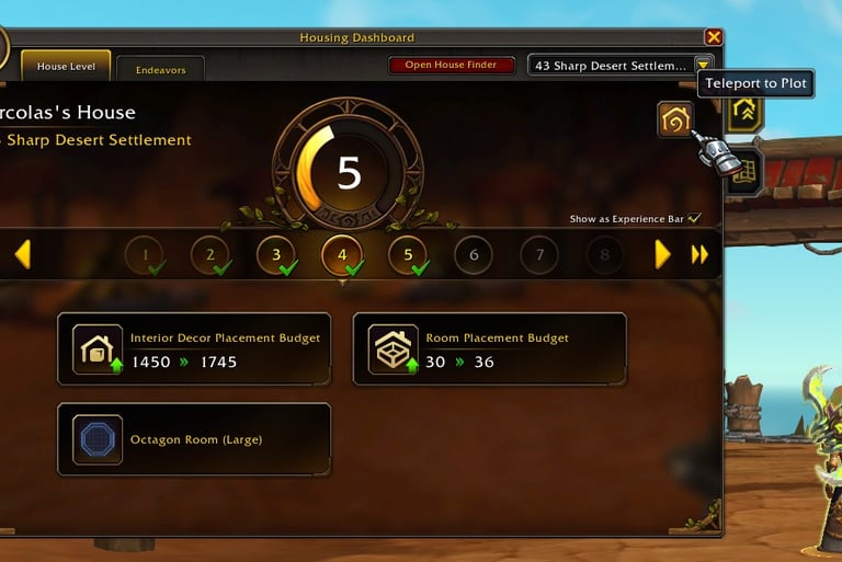 player housing neighborhood, wow housing, teleport to plot