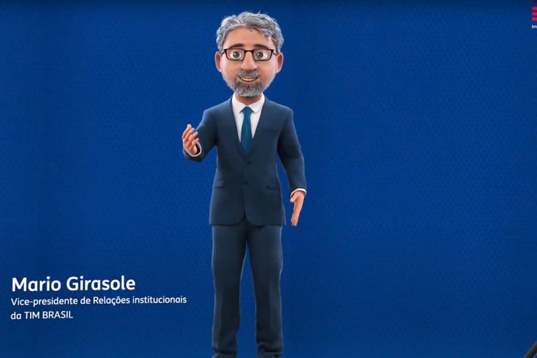mascote 3D animação 3D