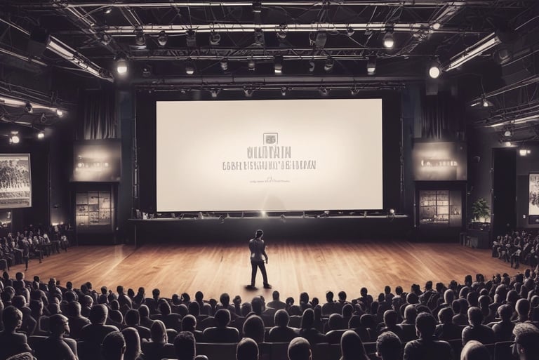 imagen IA - auditorio, oratoria