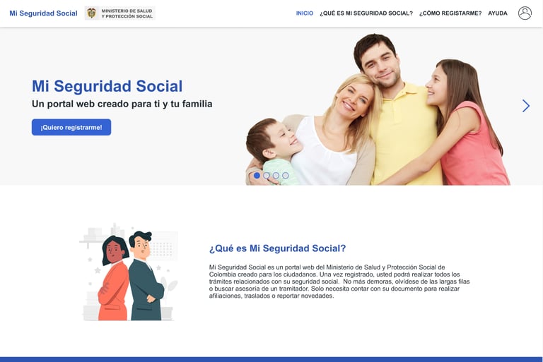 Mi seguridad social design