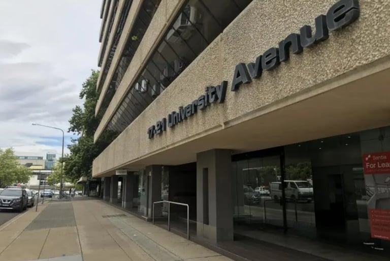Sullivans Legal Co offices in 17, University Ave, Canberra.  