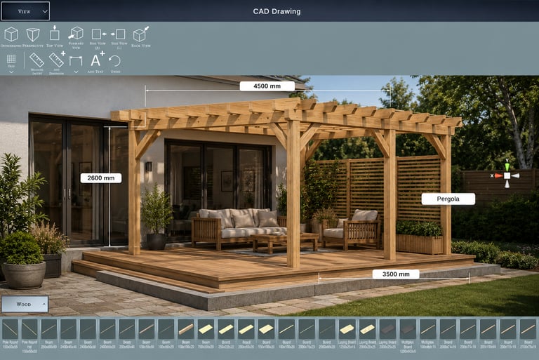 Start designing wooden structures today with CAD Drawing Designer