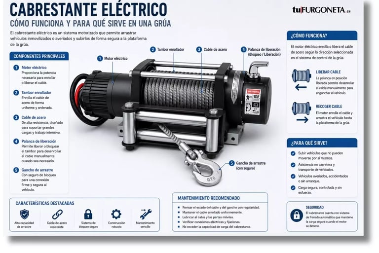 cabrestante eléctrico grúa