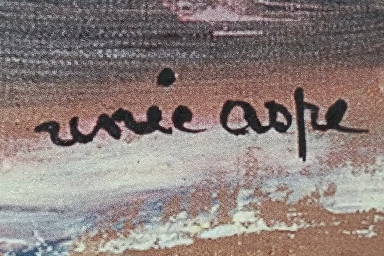 Renée Aspe Artist signature