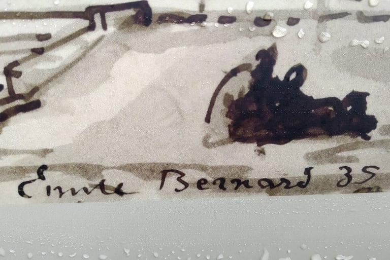 Emile Bernard Artist signature