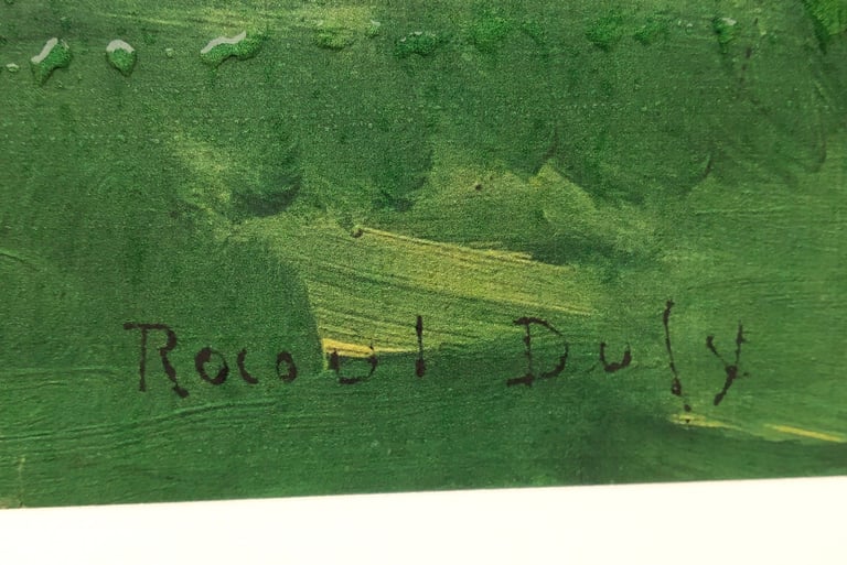 Raoul Ernest Joseph Dufy Artist signature