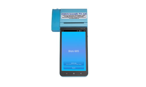 The Indus BAA-605 Breath Alcohol Analyzer is a hand-held device, which measures breath alcohol