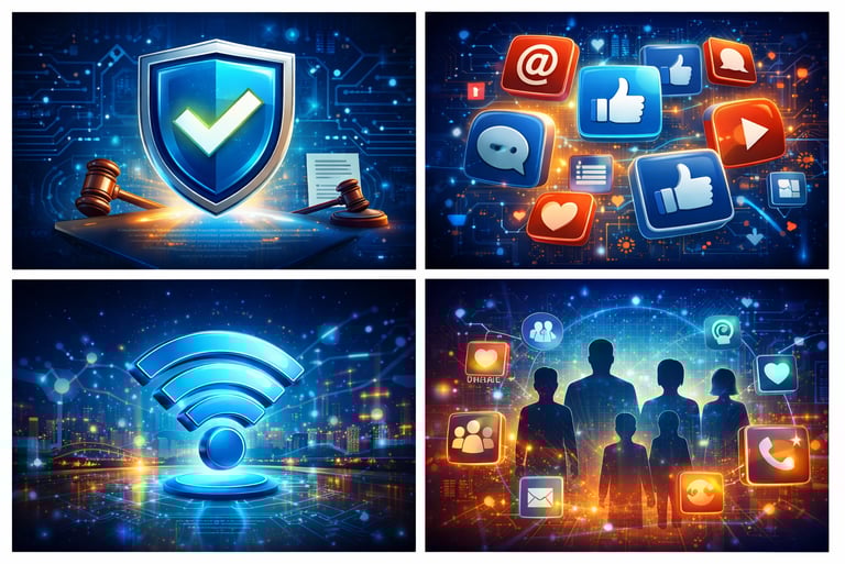 Redes sociais, apps, jogos online