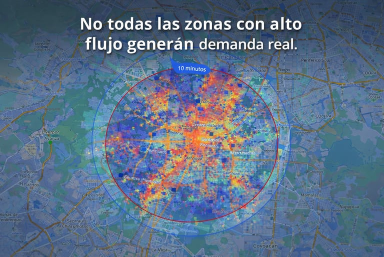 Flujo comercial de acuerdo a la zona